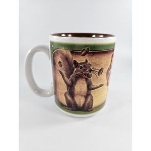 Rivers Edge Squirrel Ceramic Coffee Tea Large MUG 20 oz 4.5" Nutty